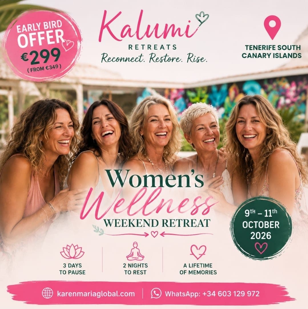 Kalumi Retreats women's wellness weekend venue in South Tenerife, where the October 9–11 group will stay